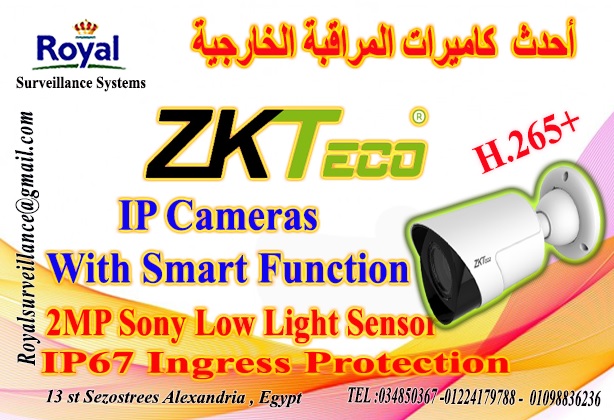 أفضل كاميرات مراقبة خارجية IP Camera 2MP ماركة ZKTECO P_13571to921
